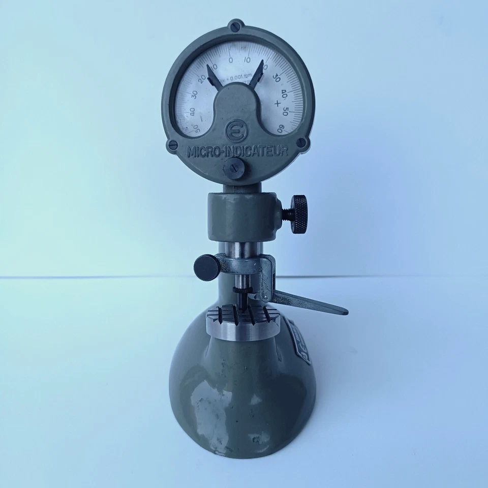 RELOJERO MICRÓMETRO DE BANCO USADO EBOSA SA GRENCHEN, CALIBRE DE ESFERA HECHO EN SUIZA Foto 3 de 4