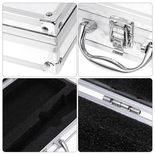 Aluminum Toolbox Portable Cases Hard Shell Carrying Small - Picture 5 of 12
