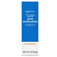 Basics 10 Benzoyl Peroxide Acne Treatment Gel, Maximum Strength, 1 Fluid Ounce