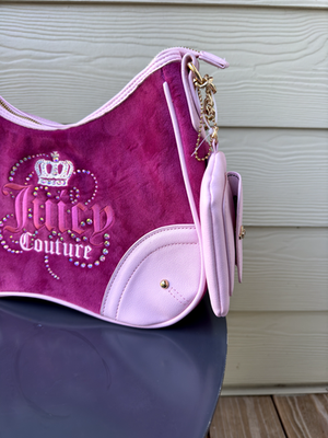 Juicy Couture Dreamy Juicy Shoulder Bag Raspberry Tart Light Pink