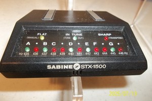 Sabine Professional Tuner  STX-1500 Guitar, Bass & Voice Chromatic
