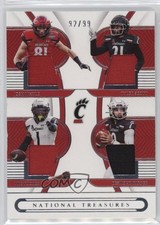 2023 Panini National Treasures Collegiate 92/99 Josh Whyle Desmond Ridder hg6