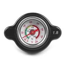 Car Motorcycle Thermo Cap Tank Cover Water Temperature Gauge Safe 1.8 Bar