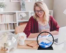 Moving Sand Art Liquid Motion - Moving Sand Art Picture 3D Deep Sea Sandscape...