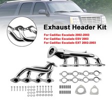 Exhaust Stainless Header Kit For Chevy Silverado Gmc Sierra Cadillac Hummer 6.0l