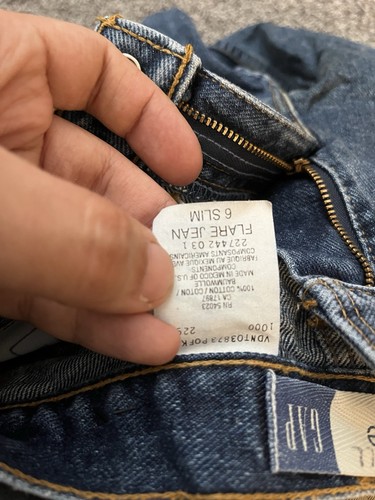 Girl’s Gap Flare Jean Size 6 Slim Jeans - Picture 3 of 3