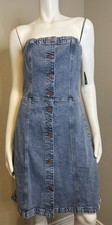 Gap Denim Dress M Tall Womens Club Party Western Concert Boho