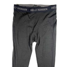 Helly Hansen Youth 14 (164/14) Black Merino Wool Base Layer Thermal Pants *Flaw