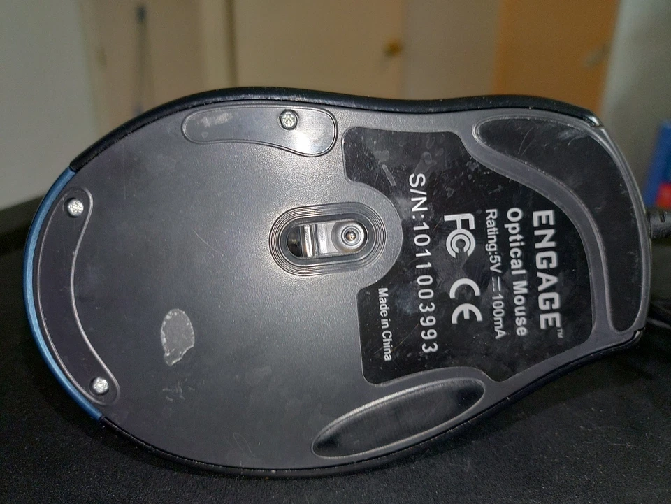 Blue {ENGAGE} Wired USB Optical Mouse - Image 2 of 3