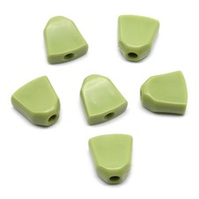 6Pcs Green Retro Trapezoid Plastic Guitar Tuning Peg Tuners Machine Heads Button