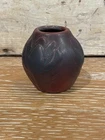 Vintage Van Briggle Mulberry Vase Raised Floral Design 2.75”