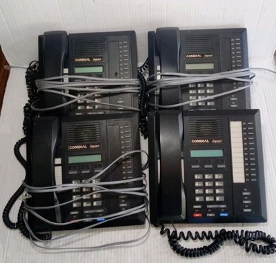 4 COMDIAL Impact, Office Business TELEPHONES, 8012S-GT Black, Telecom Systems