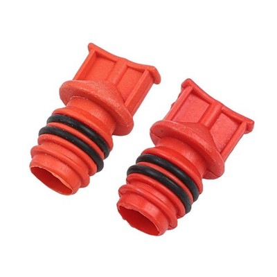2pcs Red Plastic 17mm Male Thread Air Compressor High Quality Oil Breather Cap