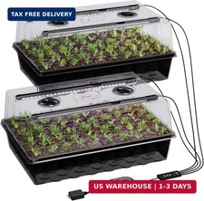 Patigrow 120-Cell Self-Watering Seed Starter Tray with Grow Light, Seed Starter