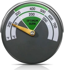 Weewooday 1 Piece Wood Stove Thermometer Magnetic as shown in the picture 