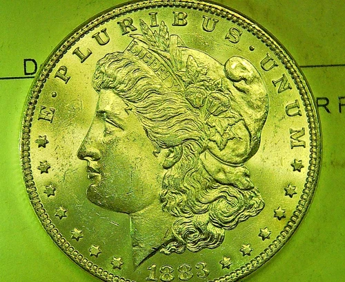 1883 US MORGAN SILVER DOLLAR GEM BRILLIANT UNCIRCULATED ORIGINAL SURFACES