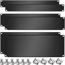 Zhengmy 1u,2u,4u Blank Panel Metal Rack Mount Filler Mount Panel Spacer 19 In...