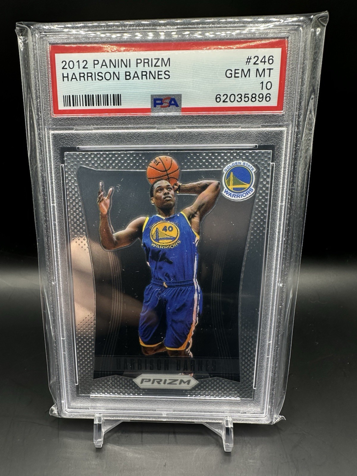 Harrison Barnes 2012 Panini Prizm #246 RC Rookie PSA 10 Golden State Warriors
