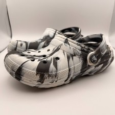 Crocs Classic Marbled Clog Fur Black/White