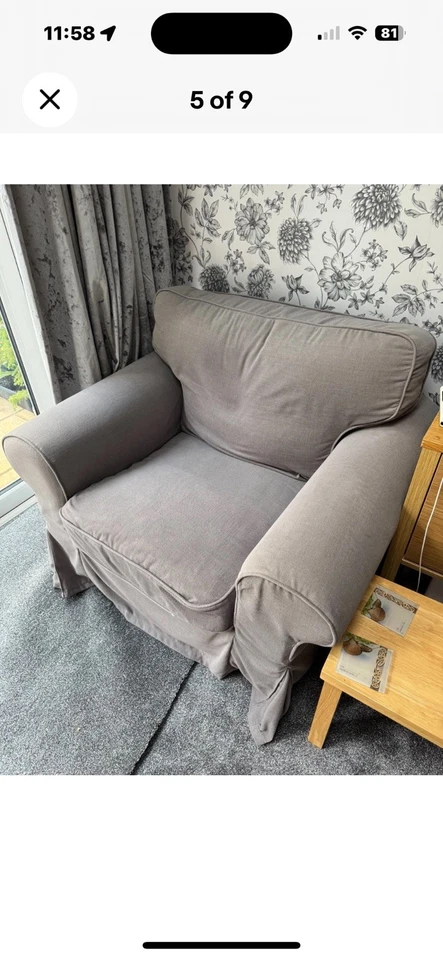 2 Ikea chair Ektorp covers by Soferia - Image 2 of 4