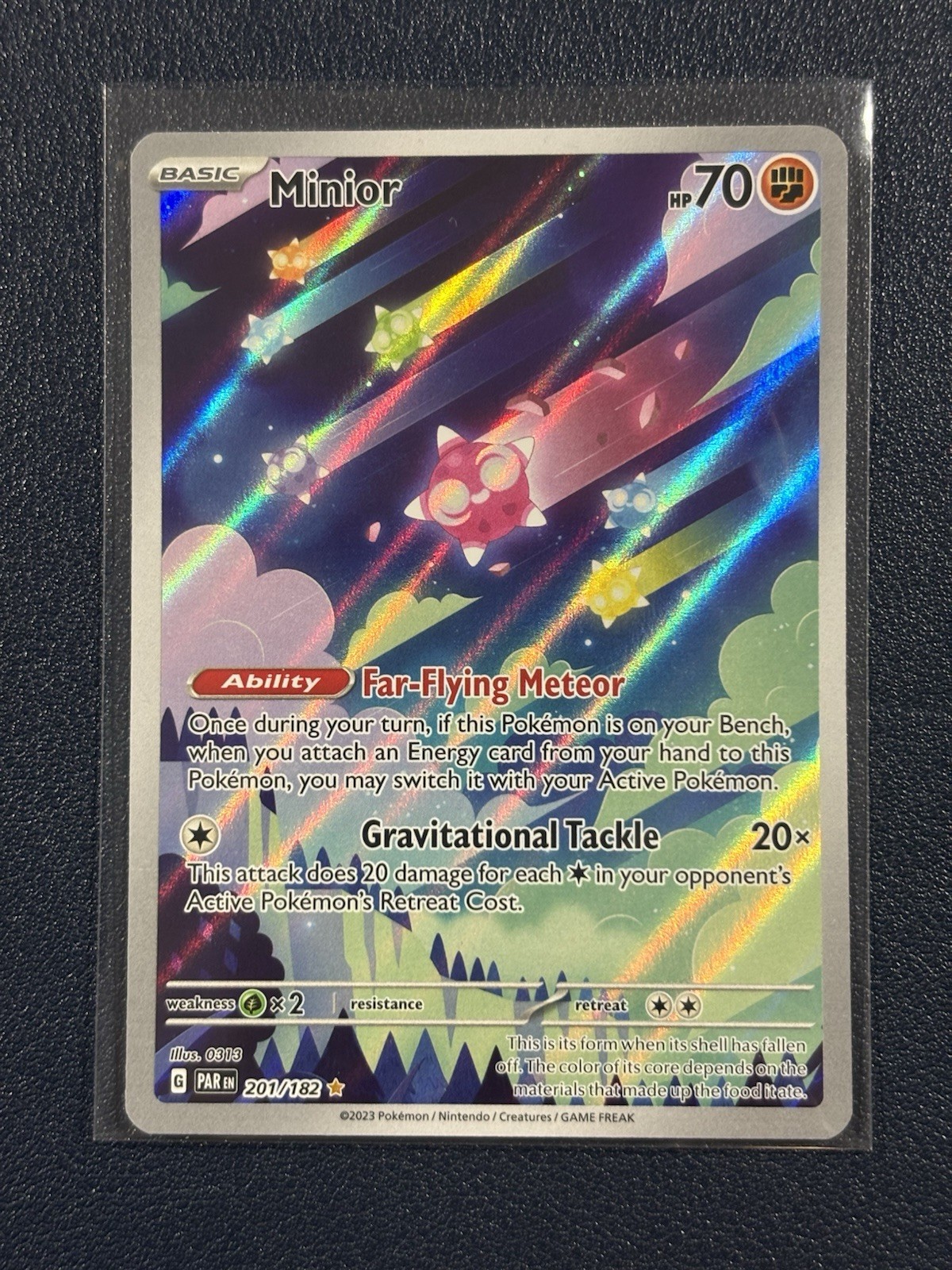 Minior 201/182 Pokémon TCG Paradox Rift Illustration Rare NM/Mint Condition