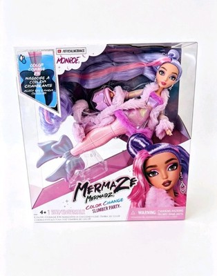 Offizielle Mermaze Mermaidz Farbwechsel Slumber Party Monroe Puppe-NEU & VERSIEGELT