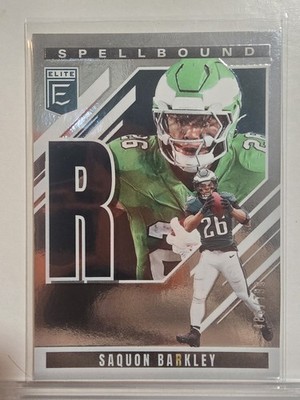 Saquon Barkley 2025 Panini Elite Spellbound "R" #3 Eagles /799