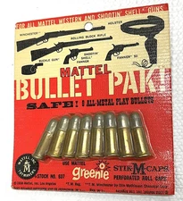 Vintage Toy 1958 Mattel Bullet Pak For Mattel Western & Shootin Shell Cap Guns