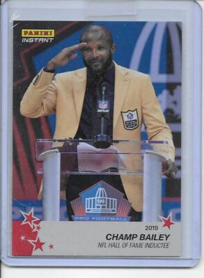 2019 Panini Instant CHAMP BAILEY Hall of Fame Denver Broncos /77 HOF | eBay