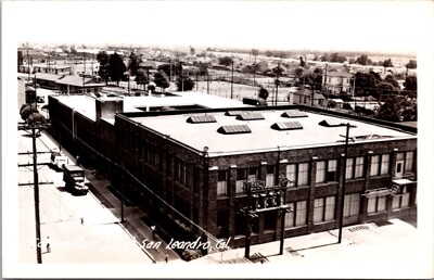 Real Photo Postcard Caterpillar Plant in San Leandro, California