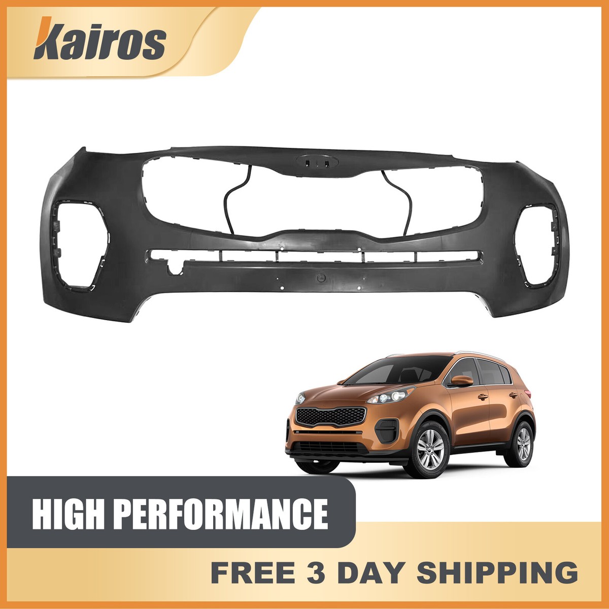 タリアカポ Fits 2017 2018 2019 Kia Sportage New Bumper Cover Fascia