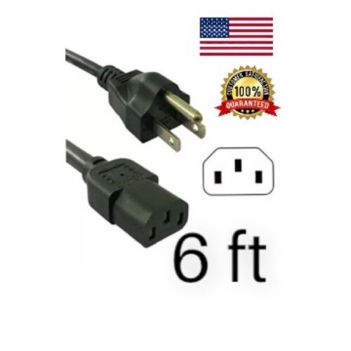 Power Cable Cord For Dell OptiPlex Model 745 3-Prong 6ft