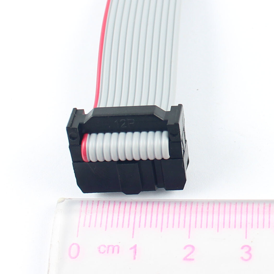 2Pcs 2.54mm Pitch 2x6 Pin 12 Pin 12 Wire IDC Flat Ribbon Cable Length ...