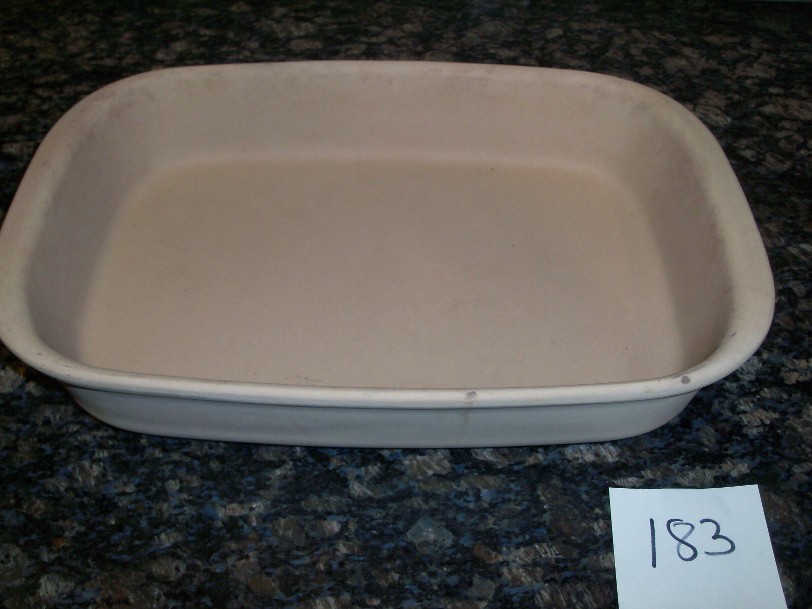 PAMPERED CHEF 1430 STONEWARE 9 X 13 RECTANGULAR BAKER DISH CASSEROLE PAN MY 183