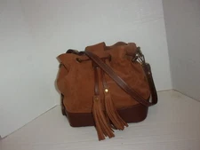 I Medici Firenze suede leather bucket bag