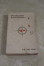 VTG. ASHTRAY WITH BOX FROM PRUDENTIAL GRACELINES INC.  S.S. LASH ITALIA