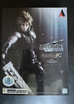 Cloud Final Fantasy VII Remake Play Arts Kai Come Nuovo Mai Esposto