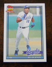 1991 TOPPS BASEBALL CARD #600 BO JACKSON KANSAS CITY ROYALS - EX APR020