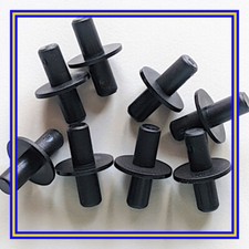 110525 X 8 IKEA HEMNES Shelf Support Pins Plugs Fixings Brackets - Black plactic