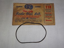 VINTAGE GENERAL CEMENT GC EMERSON RADIO DIAL BELT 118