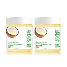 Huile de coco extra vierge pressée à froid Bio Harvest pour cheveux et peau 2...