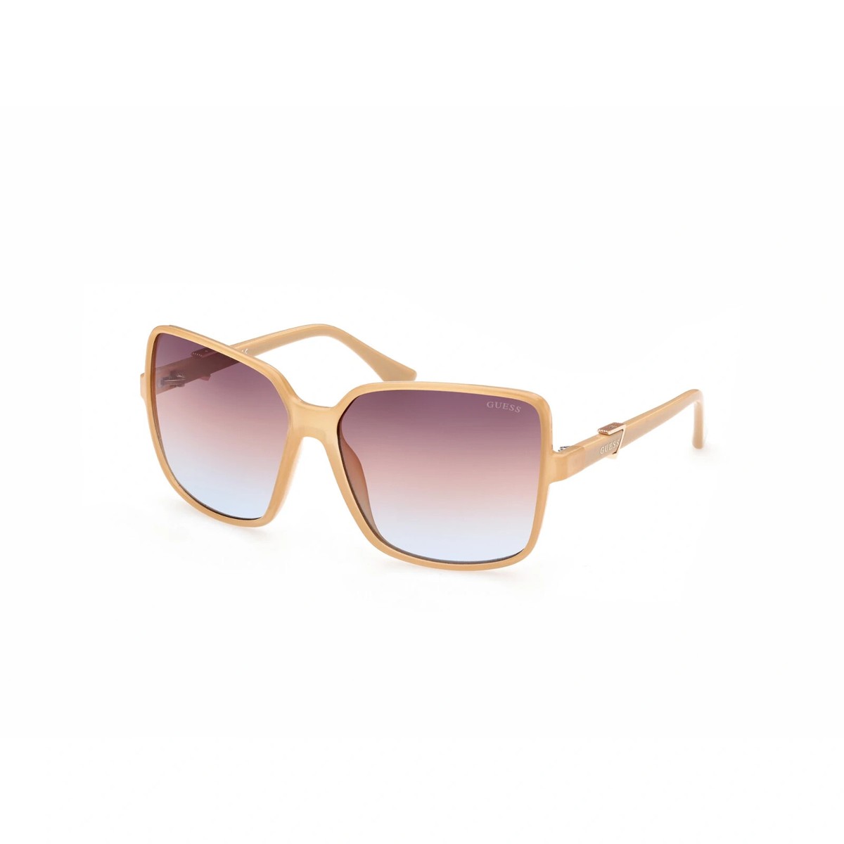 Guess GU7812 57F Shiny Beige Square Oversized Plastic  display picture 3