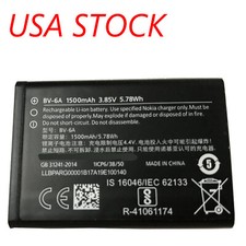 For Nokia 3.85V 1500mAh Battery BV-6A for TA-1048 TA-1059 8110 4G