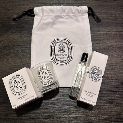 Diptyque Mini Gift Set - Baies (Berries) Candle 35g & Tam Dao EDT Spray 10ml