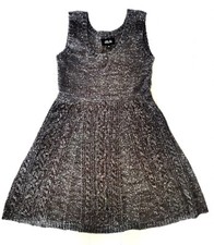 Jill by Jill Stuart Gray Shimmer Sleeveless Sweater Dress Japan Free Size(US XS)