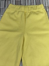 Vintage Pandora yellow Pant Womens 23x11.5x27.5 wide leg Knit Hippie 1970s Disco