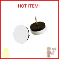 Shepherd Hardware 9447 7/8-Inch Nail On Cushioned Furniture Glides, Plastic Base