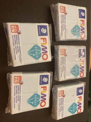 FIMO Effekt Polymer Ofen Modellierung Ton 57g - BLAU EISQUARZ