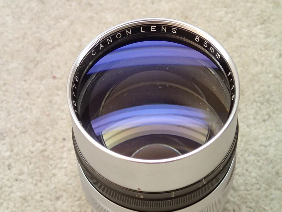 Canon 85mm f1.5 Type II Vintage LTM L39 Lens Estate Item Nice but Needs CLA - Image 4 of 4