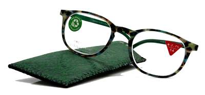 Ella, (Premium) Reading Glasses Round. High End Readers Modern Circle Style (Gre